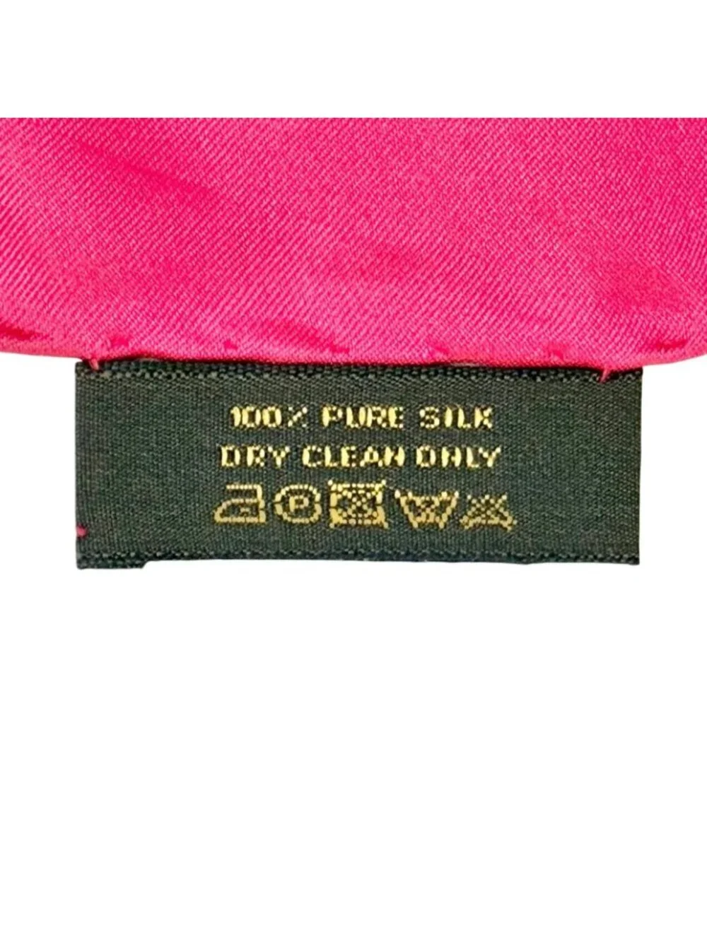 Louis Vuitton Echarpe Capri Silk 100% Monogram Mini Fringe Shawl Scarf Pink